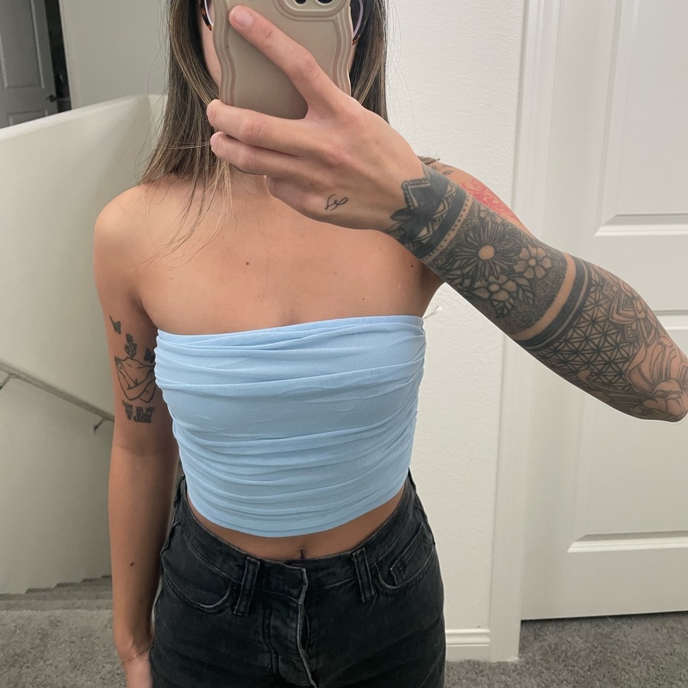 Light Blue Tub Top